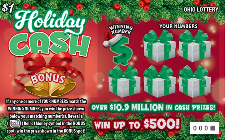 Holiday Cash Ohio scratch-off ticket