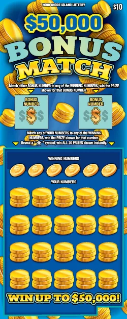 $50,000 BONUS MATCH