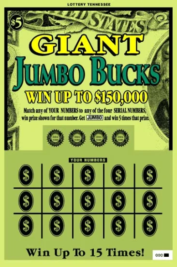 Giant Jumbo Bucks Tennessee scratch-off ticket