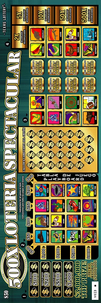 500X Loteria Spectacular