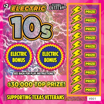 Electric 10s Texas scratch-off ticket