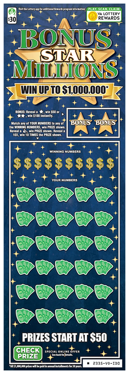 BONUS STAR MILLIONS