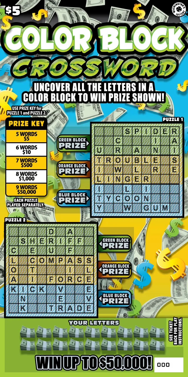 COLOR BLOCK CROSSWORD