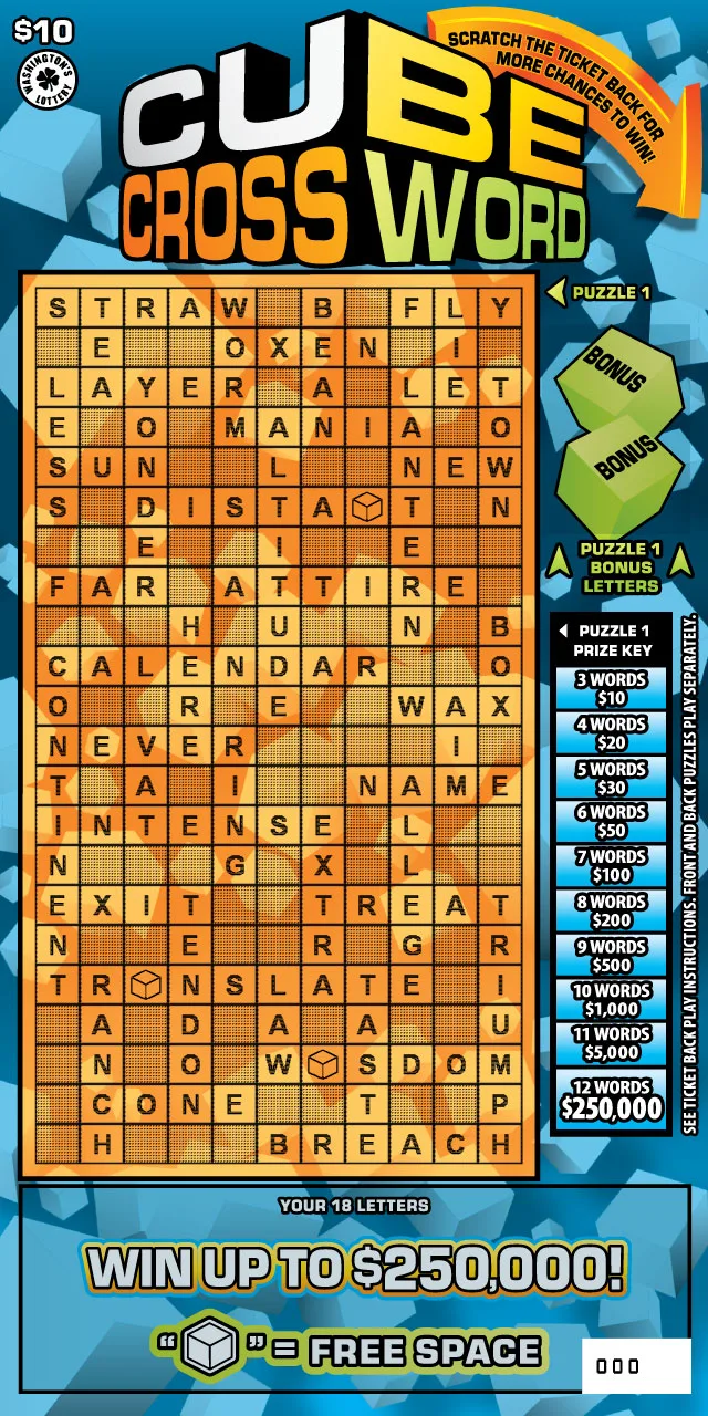 CUBE CROSSWORD
