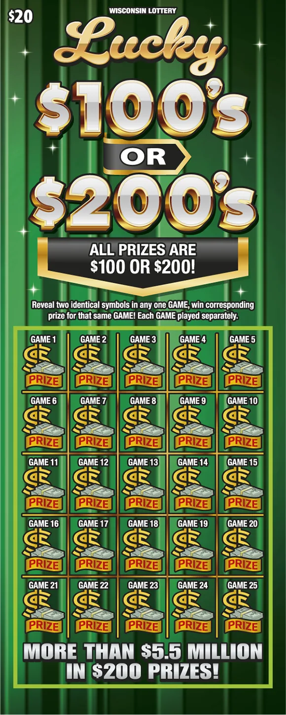 LUCKY $100S OR $200S