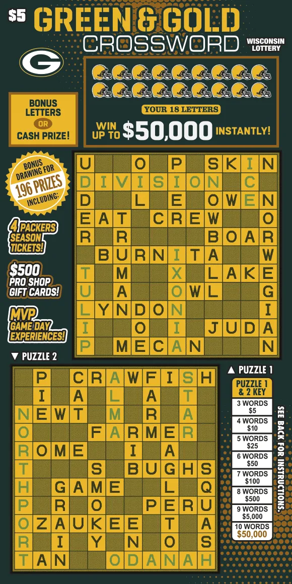 GREEN & GOLD CROSSWORD