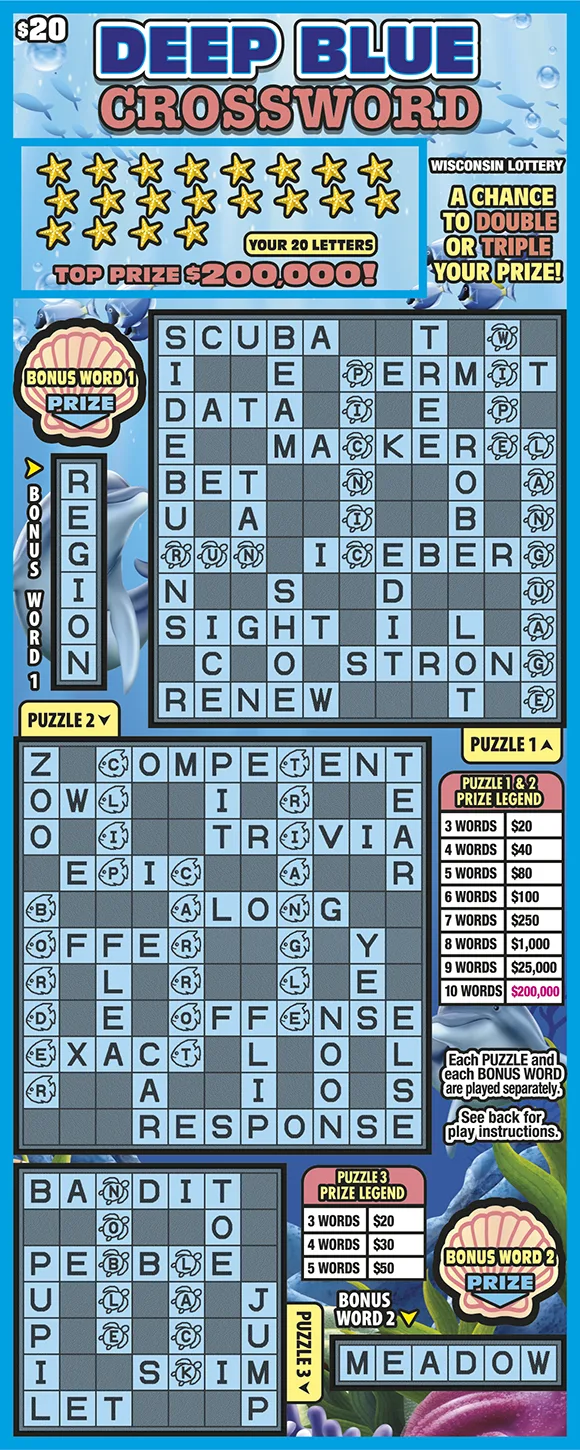 DEEP BLUE CROSSWORD