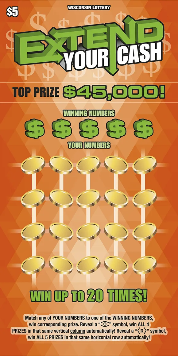 EXTEND YOUR CASH Wisconsin scratch-off ticket